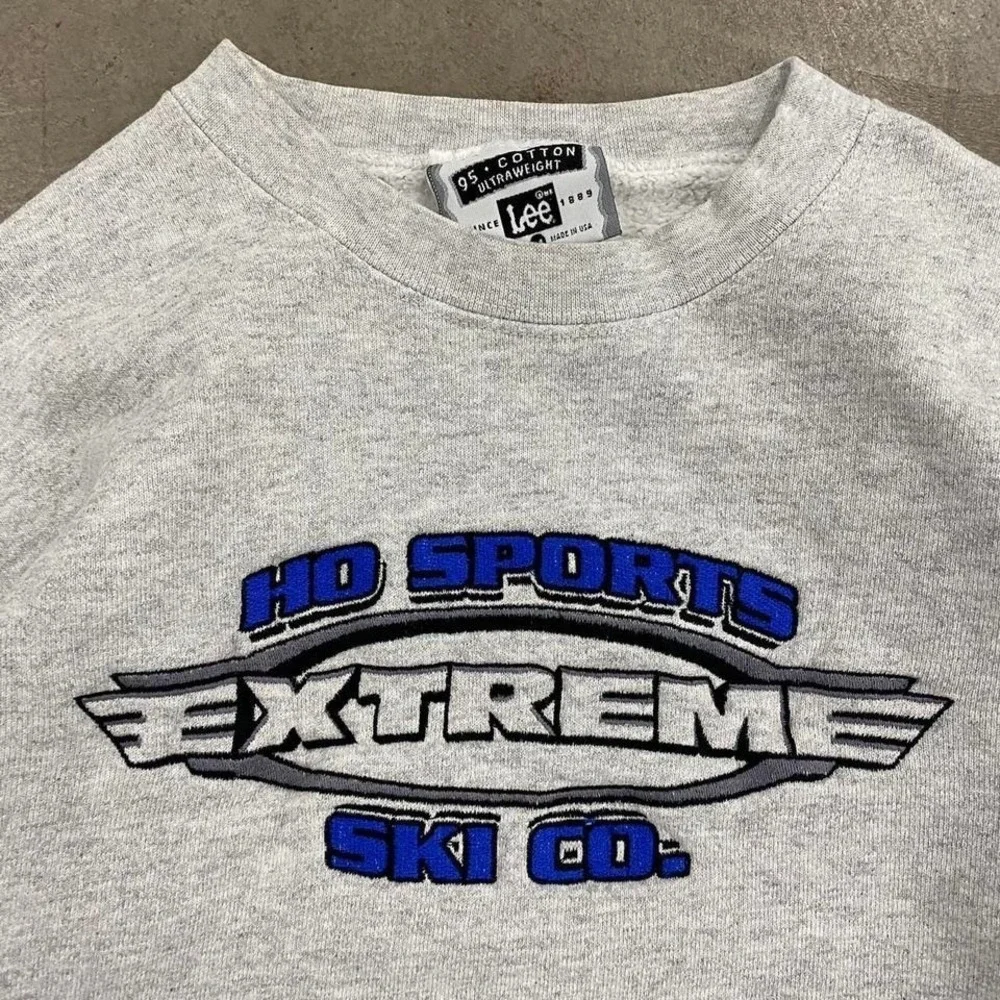 Vintage Y2K Ho Sports Ski Company‎ Extreme Lee Sport Crewneck Sweatshirt Size M
